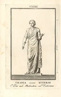 Urania: Statue of Urania, muse of astronomy, or Euterpe