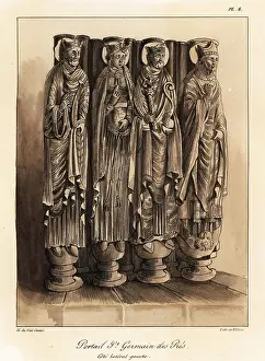 5th Century: Statues of the Frankish kings in the Abbey of