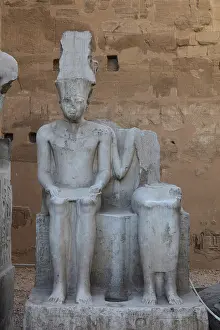 Ipet: Statues, Luxor Temple, Luxor, Egypt