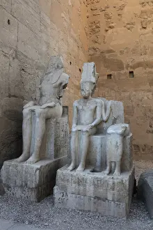 Statues, Luxor Temple, Luxor, Egypt