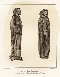 5th Century: Statues of Merovingian kings in the Basilica of