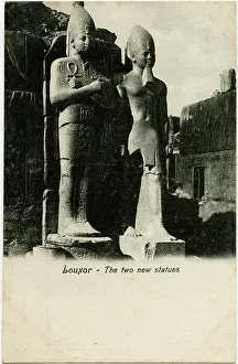 Precinct: Two Statues - Precinct of Mut, Karnak Temples, Luxor, Egypt