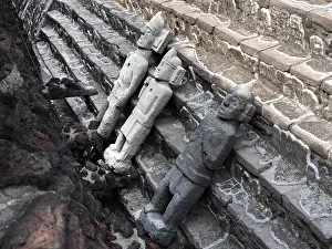 Huitzilopochtli: Statues, Templo Mayor, Mexico City, Mexico
