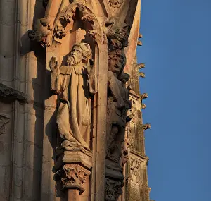 Beurre: Statues, Tour de Beurre, Rouen Cathedral, Normandy, France