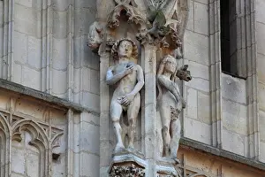 Beurre: Statues, Tour de Beurre, Rouen Cathedral, Normandy, France