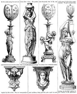 Globes: STATUESQUE OIL LAMPS