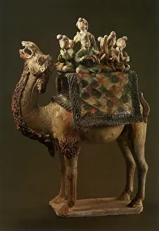800s: Statuette of Musicians Mounted on a Camel