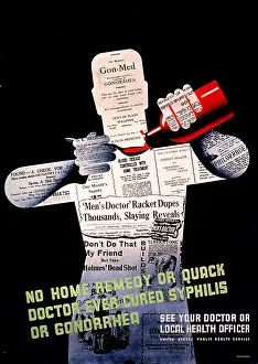 Fraud: STD Poster, No Home Remedy Ever Cured Syphilis