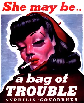 Transmitted: STD Poster, She May Be...A Bag of Trouble