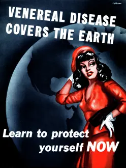 Transmitted: STD Poster, Venereal Disease Covers the Earth
