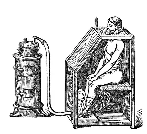 Apparatuses: Steam chest to sit in, 1902