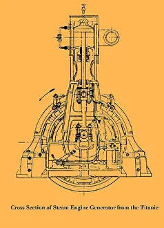Diagram: Steam Engine Diagram, Titanic, 1911