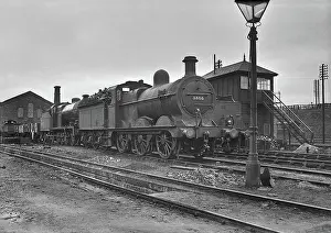 Signalbox: Steam engine on a railway track