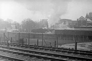 Terminus: Steam engine at Reading Southern Terminus