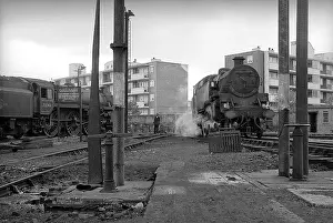 Enter: Two steam engines in steam