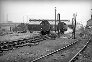 Elms: Steam engines in steam at Nine Elms