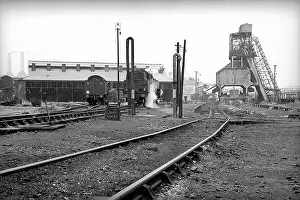 Elms: Two steam engines in steam at Nine Elms