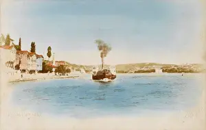 Ferryboat: Steam ferryboat on the Bosphorus