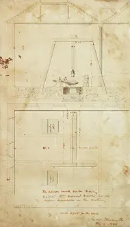 Bridgewater: Steam hercules, plan and side elevation