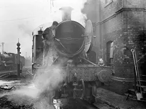 Sidings: Steam locomotive being serviced, Exeter St David's