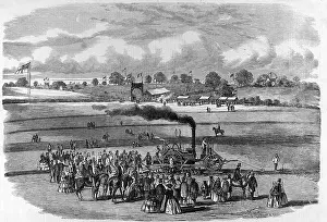Ploughs: Steam ploughing with Boydell's engine, near Louth