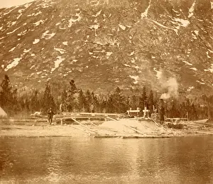 Sawmill: Steam-powered sawmill on the shore of Lake ?