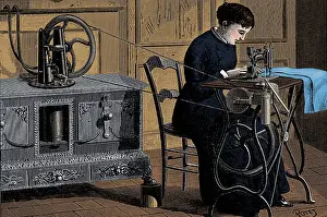 Domesticity: Steam Powered Sewing Machine