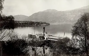Ness: Steam Ship on Loch Ness, Scotland