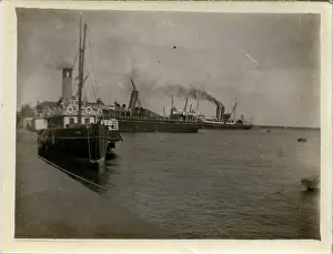 Pembroke: Steam Ships Pembroke & Reindeer, St Peter Port, Channel Isla