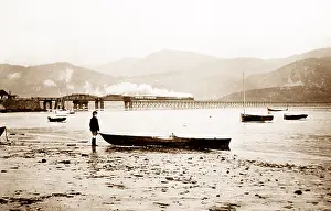 Barmouth: Steam train, Barmouth, Wales