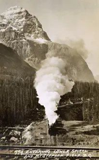 Craggy: Steam train in British Columbia, Canada