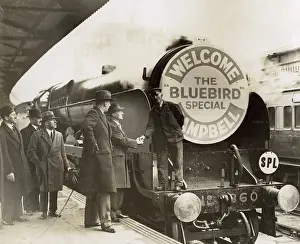 Cuthbert: Steam train celebrating Malcolm Campbell's record