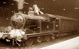 Hertford: Steam train to Hertford possibly 1930s