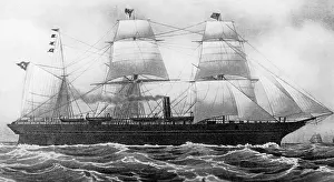 Steamboat: The steamboat Borussia, 1856