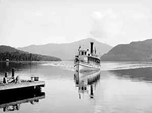 Steamboat: Steamboat Doris on Lake Placid against the backdrop