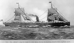 Emigrant: The steamboat Gellert, 1875