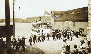 Argyle: Steamer Argyle at Kenora ferry landing, Ontario, Canada