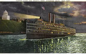 Grants: Steamer on the Hudson River