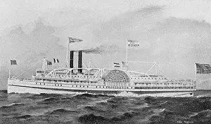 Providence: Steamer Providence, Fall River Line, Massachusetts, USA