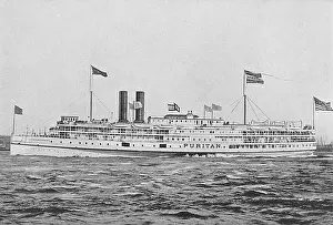 Puritan: Steamer Puritan of the Fall River Line, Massachusetts, USA