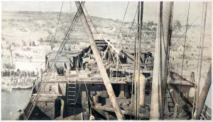 Helles: Steamer River Clyde at Cape Helles, Gallipoli, WW1