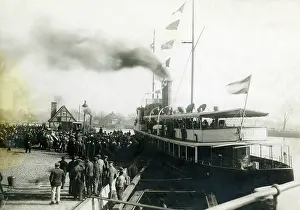 Eligible: Steamer with voters in Upper Silesia, 1920