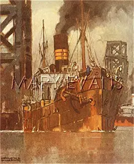 Coaling: STEAMSHIP AT COAL TIPS