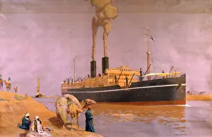 Importing: Steamship off the coast of Africa