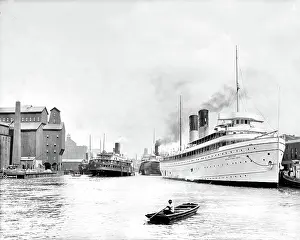 Elevators: Steamships - Buffalo - River - Transport