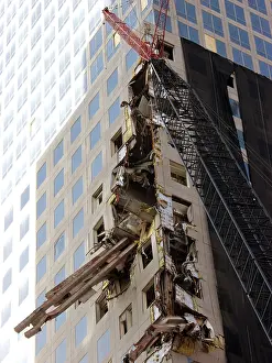 Embedded: Steel beams of the North Tower embedded in the