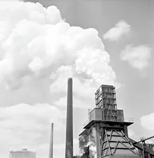 Billows: Steel works - chimney - smoke