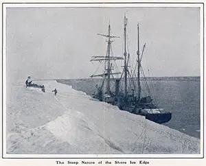 Perpendicular: The Steep Nature of the Shore Ice Edge