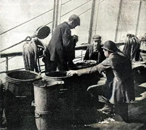 Steerage: Steerage passengers on an emigrant ship