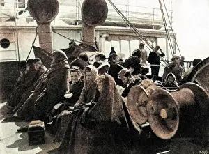 Steerage: Steerage passengers on an emigrant ship